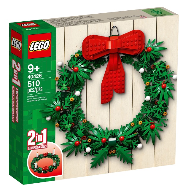 [大王機器人] 樂高 LEGO 40426 聖誕花圈二合一 樂高® 限定系列