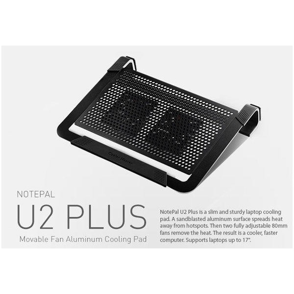 小白的生活工場*Coolermaster NotePal U2 Plus 全鋁散熱墊(黑色)(雙風扇)支援14~17