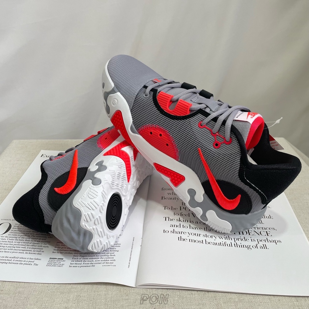 Image of 【PON】 Nike PG6 EP 保羅喬治 灰紅 籃球鞋 XDR 耐磨 實戰 DH8447-002 #4