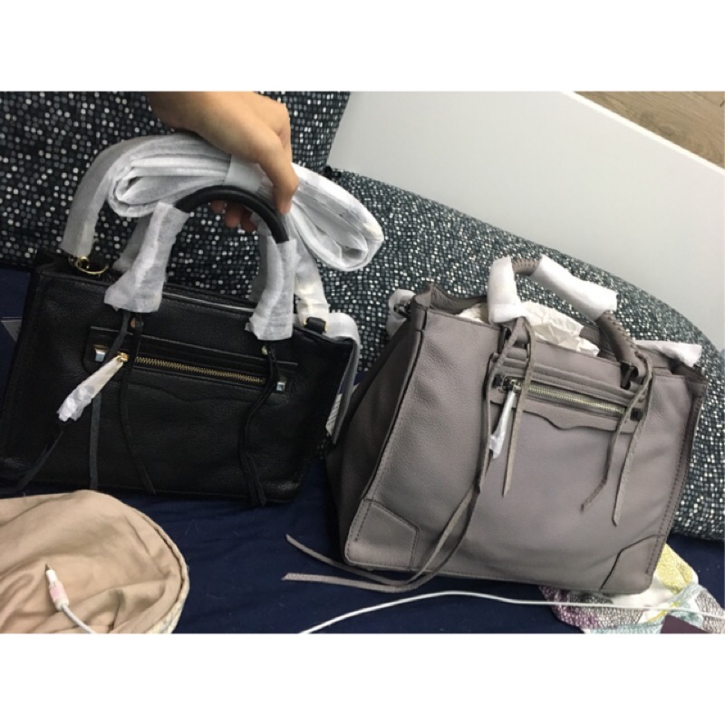 Rebecca Minkoff灰色大包官網購入現貨Regan satchel