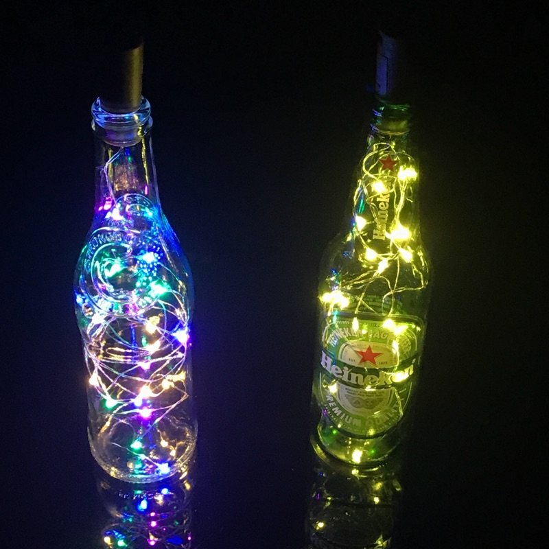 酒瓶塞 LED燈 暖黃光、彩色兩款～