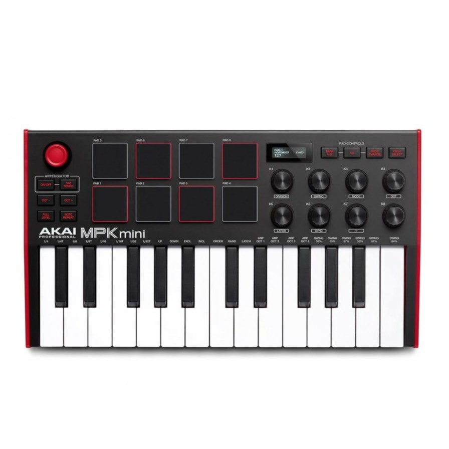 【凱米樂器】【 AKAI 】MPK Mini mk3 主控鍵盤 MIDI鍵盤