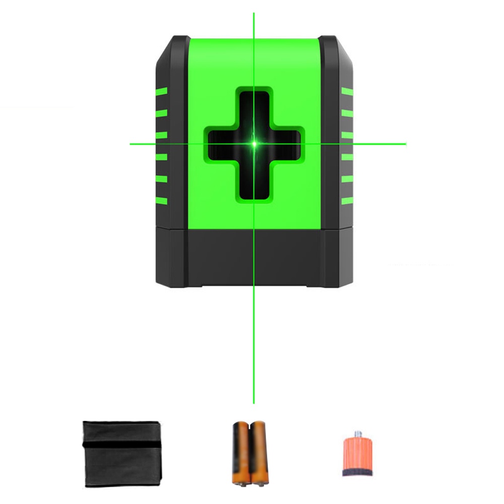 Kkmoon 小型便攜式 2 線激光水平儀激光 3° 家用地板磚佈佈局門窗安裝的自流平對角線多功能激光水平儀
