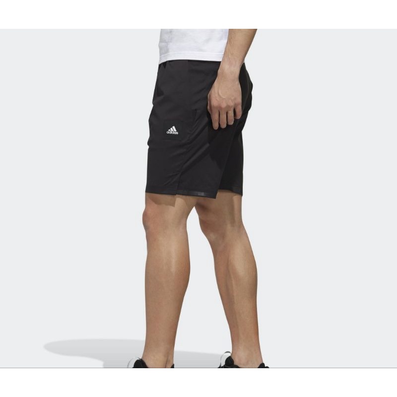 原價1490 adidas Shorts Bond 男L號反光 輕量化 吸濕排汗 透氣 運動 短褲 梭織 聚酯纖維 防風