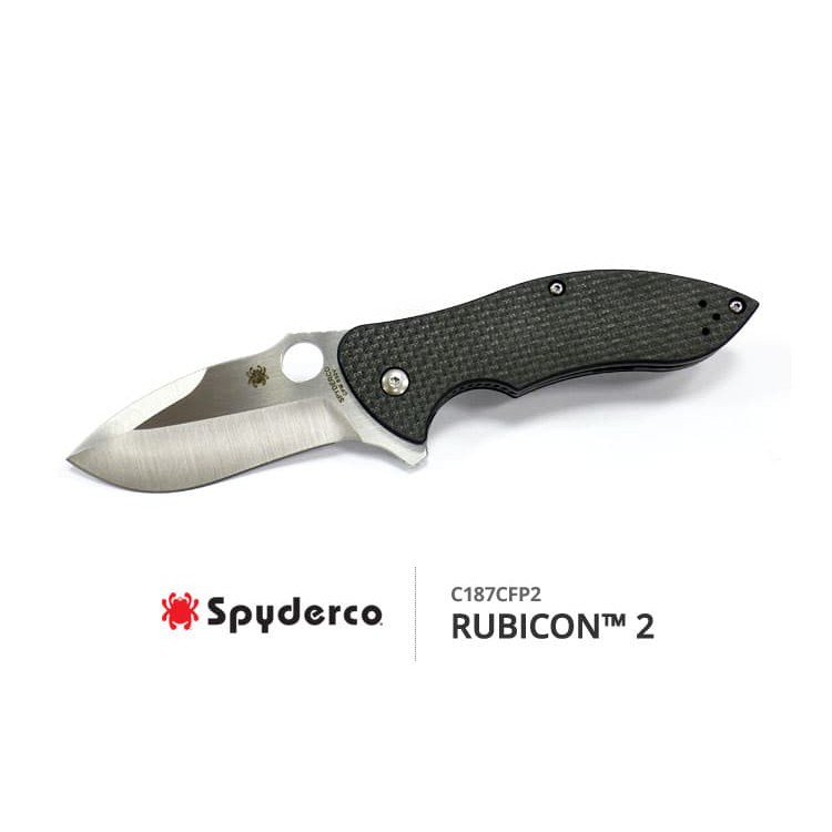 Spyderco Rubicon 2代 碳纖柄折刀