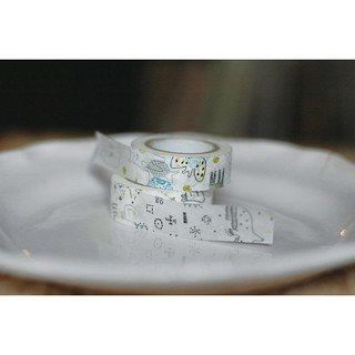 ~熊兒喵喵~ 倉敷意匠 星空 動物們 組合A 29927-01 日本 和紙膠帶
