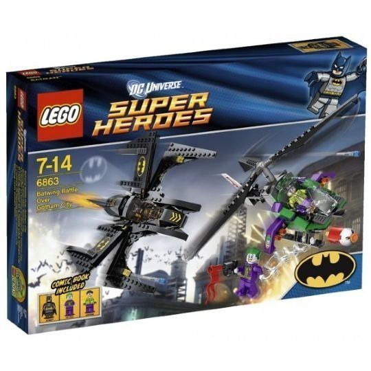 LEGO 樂高 6863 超級英雄系列 蝙蝠戰機高譚市天空追逐戰 全新未拆 盒況完整
