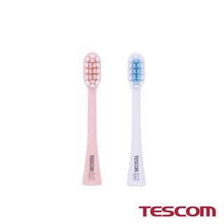 【tescom】專用刷頭5入組 音波電動牙刷 tb1tw 弧面刷頭 磨圓刷毛 美國杜邦刷毛 tb1 震動牙刷∣公司貨