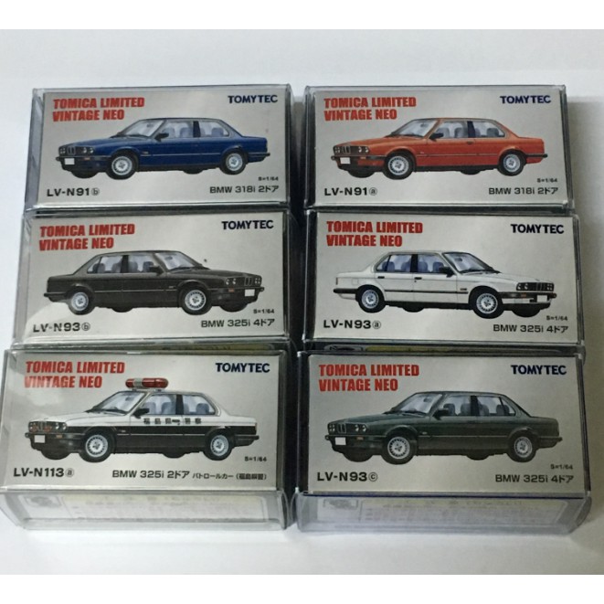 TOMICA LIMITED BMW E30 LV-N91a/91b/93a/93b/93c/113a