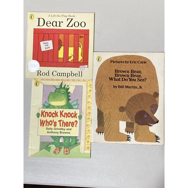 英文繪本Knock Who’s There Dear Zoo Brown Bear What Do You See精典書