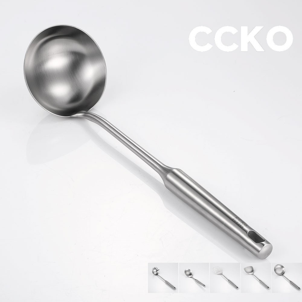 【CCKO】304不鏽鋼 鍋鏟 煎鏟 平鏟 漏鏟 煎勺 湯勺 撈麵勺 不鏽鋼掛架 廚房用具