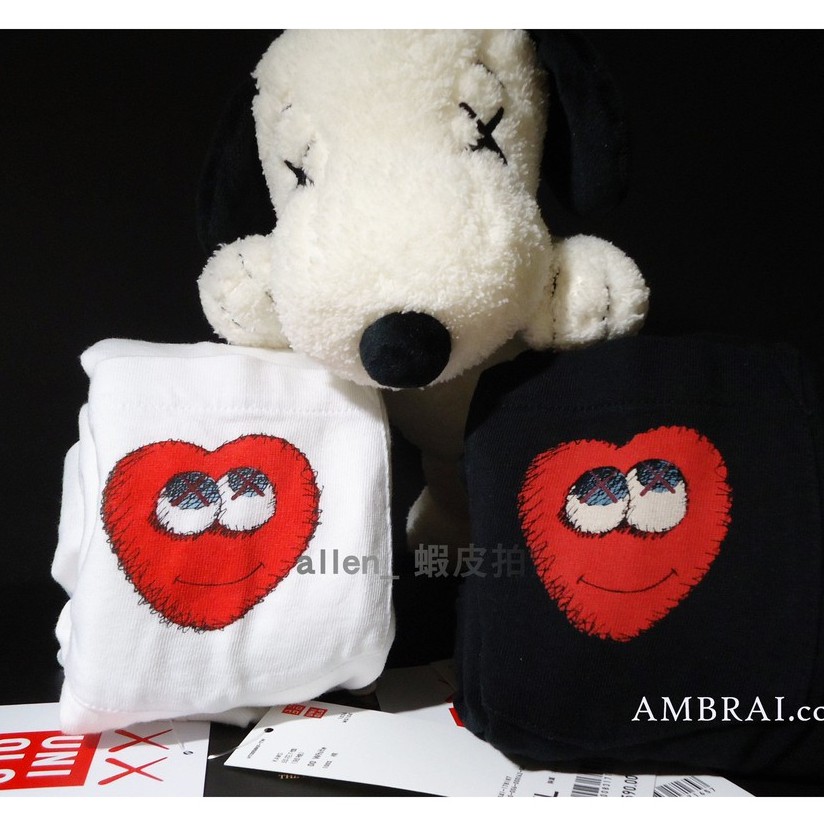 【AMBRAI.com】初代 UNIQLO x KAWS 聯名 愛心 口袋 Logo 短T Tee 素T UT T恤