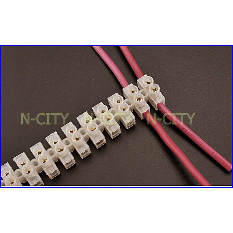 【N-CITY電工】接線神器12位接線端子排，電線連接器，接線柱/端子台（10A 12P）