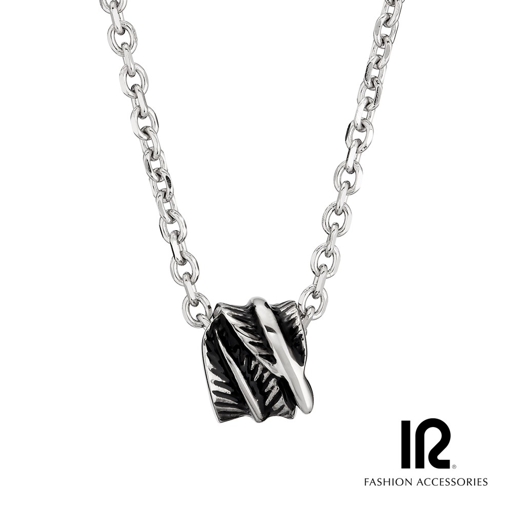 【IR】捲葉造型 個性 西德鋼項鍊