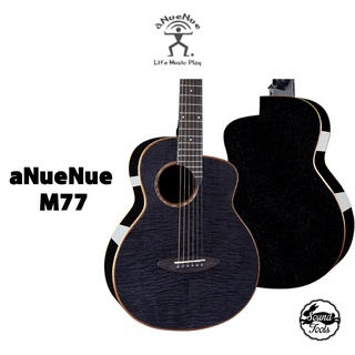 aNueNue 面單 旅行吉他 36吋 黑虎紋楓木/玫瑰木 珠光亮光漆 M77【桑兔】