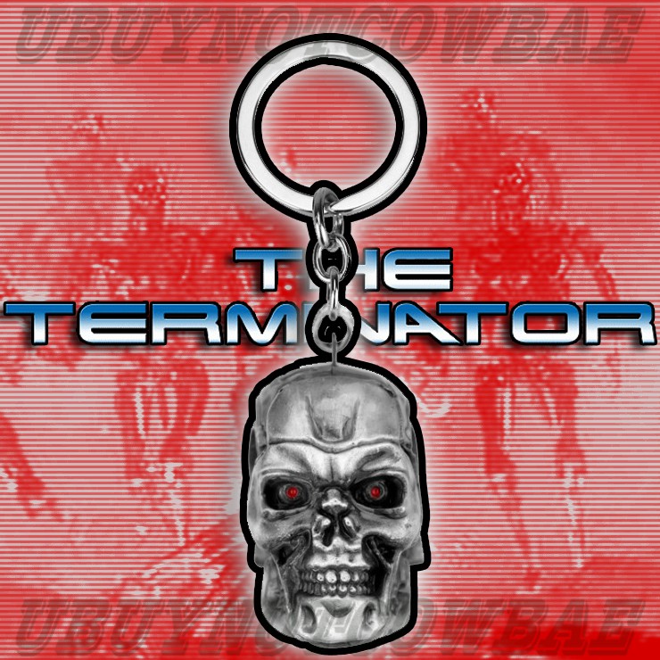 The Terminator 魔鬼終結者 黑暗宿命 T800 阿諾 金屬公仔頭像 鑰匙圈 鑰匙扣 吊飾