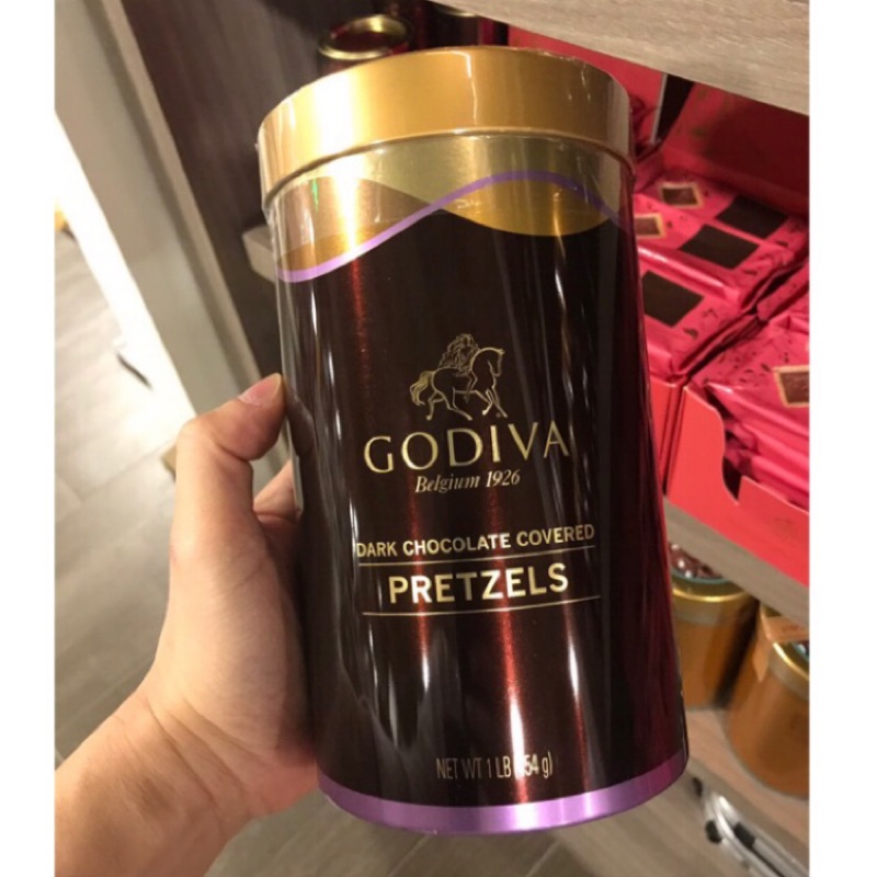 【即期品折扣】GODIVA 牛奶巧克力/黑巧克力蝴蝶餅 國外限定罐裝