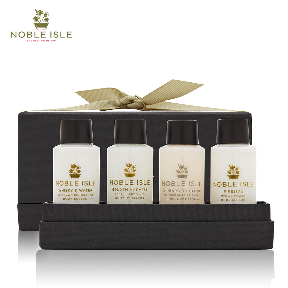 NOBLE ISLE 香氛護膚禮盒(大黃杜松/威士忌&amp;水/金色收成/暖爐) 現貨 廠商直送