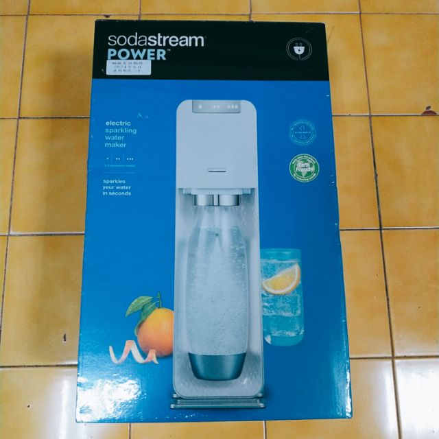 Sodastream電動式氣泡水機POWER SOURCE旗艦機(白) 原價$9990 全場最低價