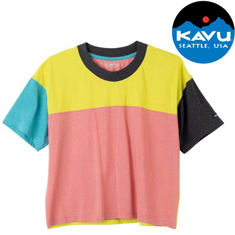 KAVU Eevi 女款 短版上衣 2148-1668 拼色 零碼特價