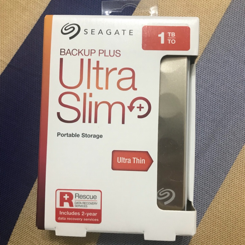 11月下殺⚡️ Seagate Backup Plus Ultra Slim 1TB USB3.0 2.5吋行動硬碟-金