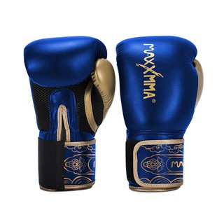 【神拳阿凱】MAXXMMA 拳擊手套經典款-亮藍-散打/搏擊/MMA/格鬥/拳擊