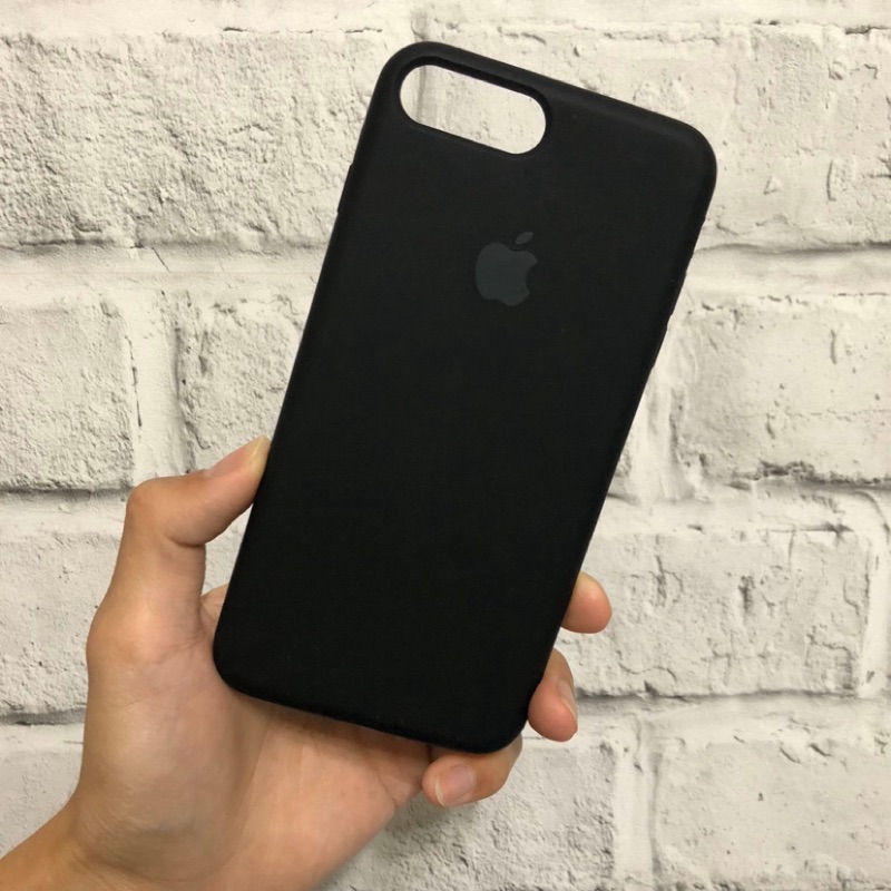 apple iphone 7.8plus 液態矽膠殼 非原廠 全包款 黑 質感佳