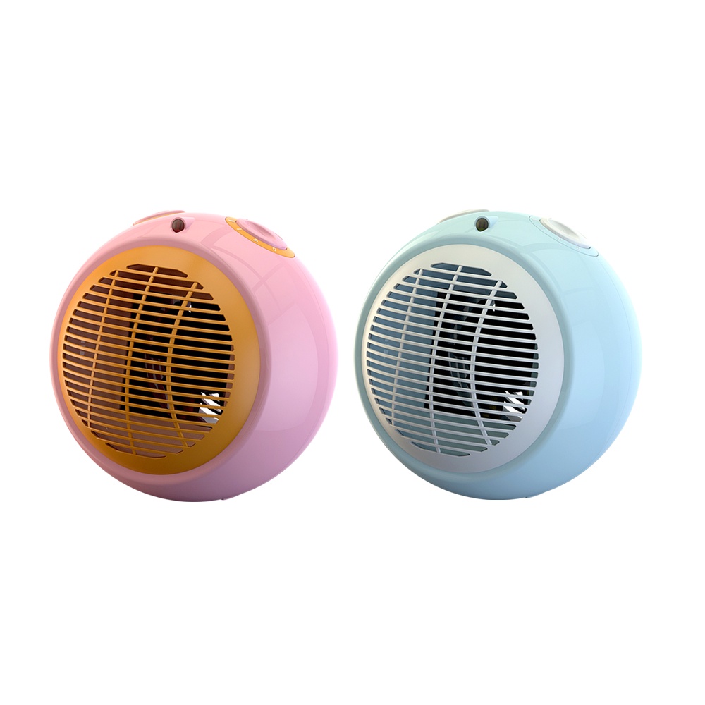 Matsutek松騰 日式PTC陶瓷電暖器(冷暖兩用) 水藍色/粉橘色 MH-1001