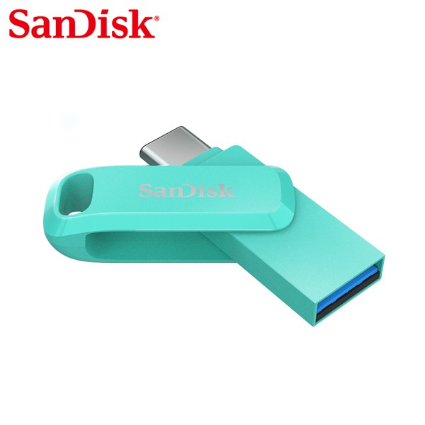 SanDisk Ultra GO 512GB TYPE-C USB 3.1 湖水綠 高速雙用 OTG 旋轉隨身碟