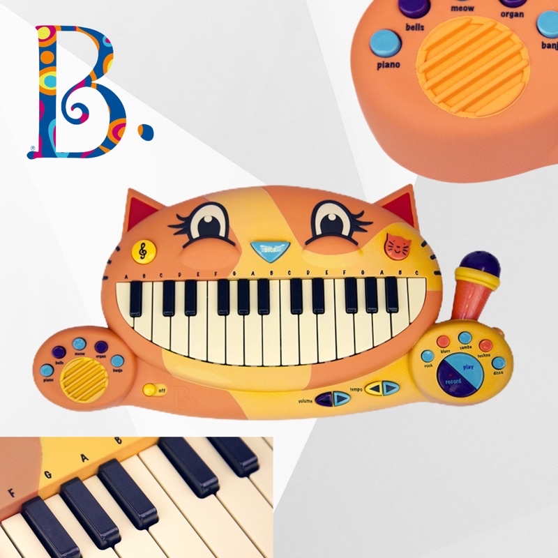 B.Toys 大嘴貓鋼琴 音樂 聽覺 鋼琴 節奏感 (公司貨開立發票)