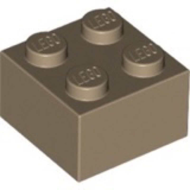 《安納金小站》 樂高 LEGO 深沙色 2x2 基本磚 顆粒磚 二手 零件 3003