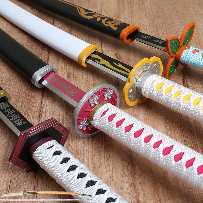 鬼滅之刃cos日輪刀我妻善逸炭治郞富岡義勇動漫金屬道具刀未開刃 蝦皮購物