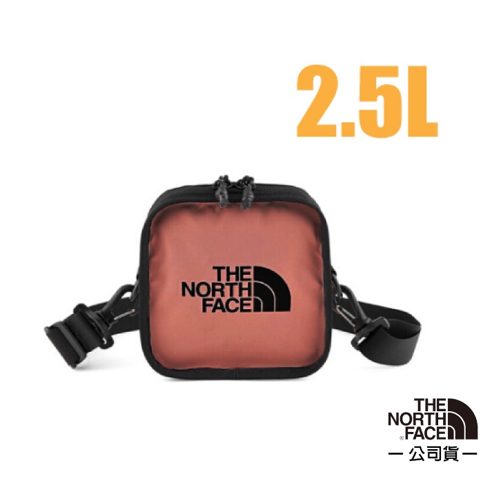 【美國 The North Face】 2.5L 大Logo多功能日用防水耐磨單肩斜背包/腰包 3VWS-5HD 玫瑰紅