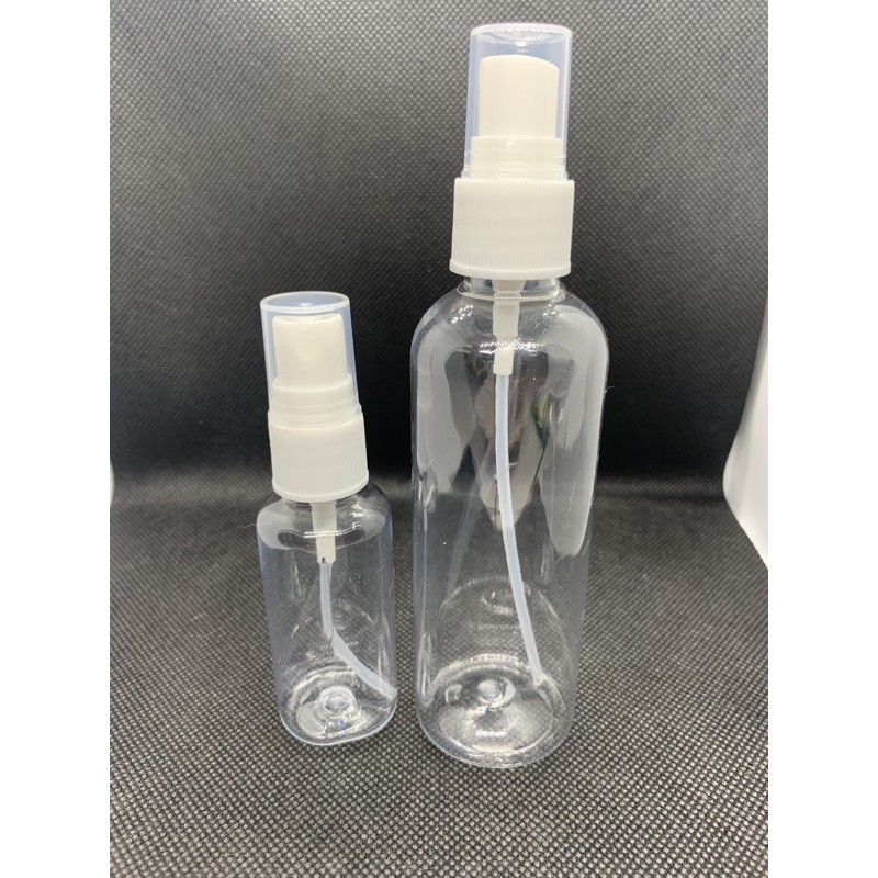 現貨 PET 透明噴霧瓶 30ml 50ml 100ml 噴瓶 側噴瓶