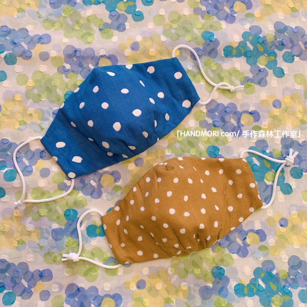 手作森林 [手作 影音教學 日本製 二重紗 包覆完整 立體口罩 DIY 材料包］防疫小物 口罩 （非成品