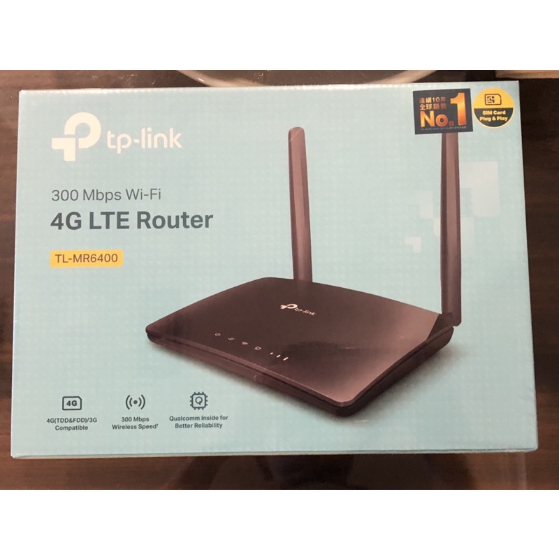 ❤️領券95折 含稅 TP-Link TL-MR6400 N300 4G SIM卡 無線路由器 網路 wifi分享器