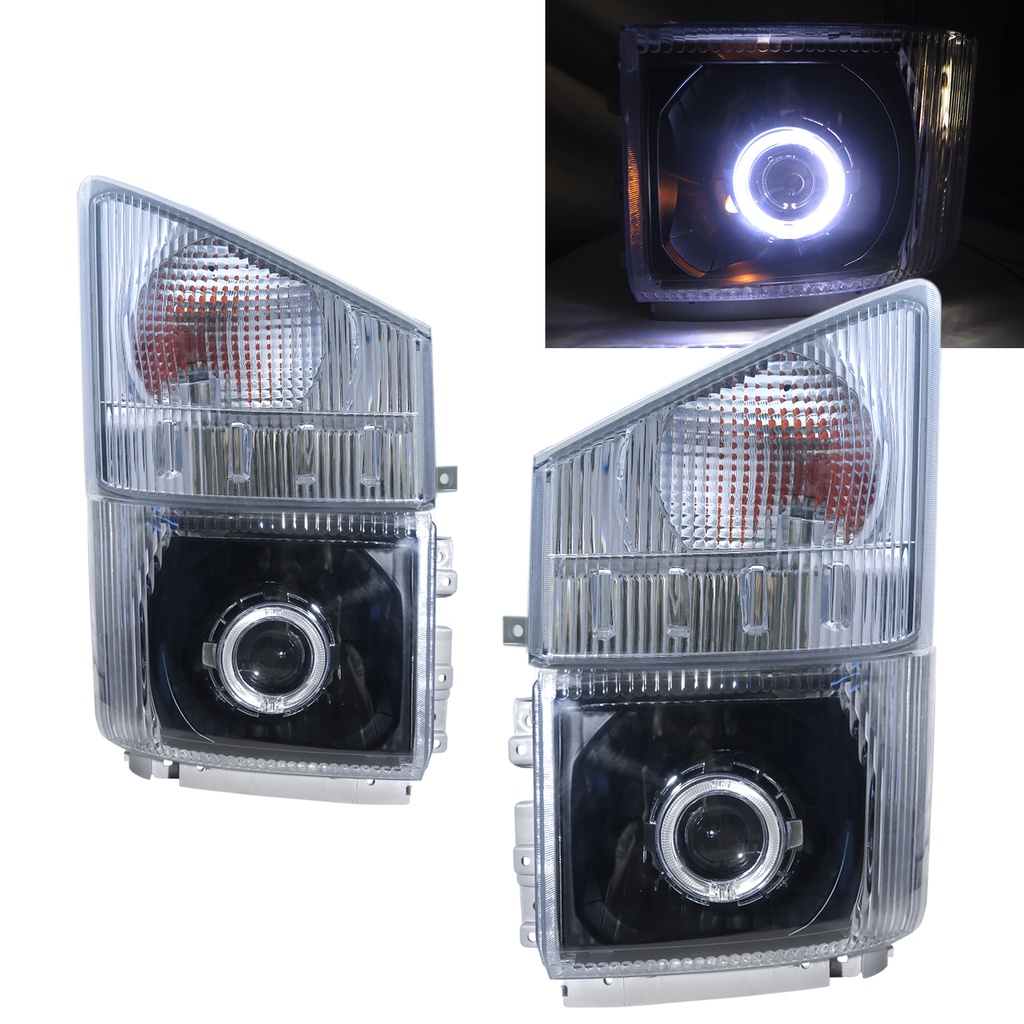 卡嗶車燈 適用 ISUZU 五十鈴 700P N系列 07-ON 光導LED光圈 魚眼 含角燈 大燈