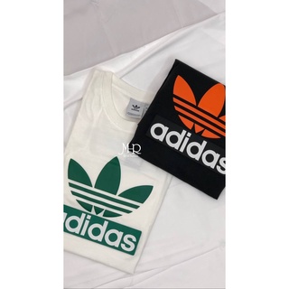 [MR.CH] adidas T恤 ADICOLOR Big大LOGO 魔鬼氈 黑 H09347/白 H09346