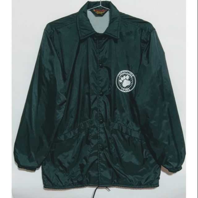 ▌壹肆零肆-古著  ▌vintage coach jacket crestline lions黑色尼龍外套