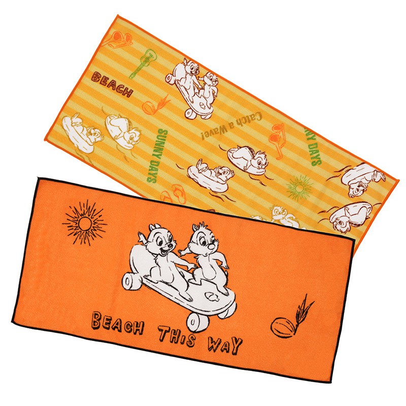 SAMMI 日本迪士尼代購-- 奇奇蒂蒂 滑板車 毛巾兩入組
