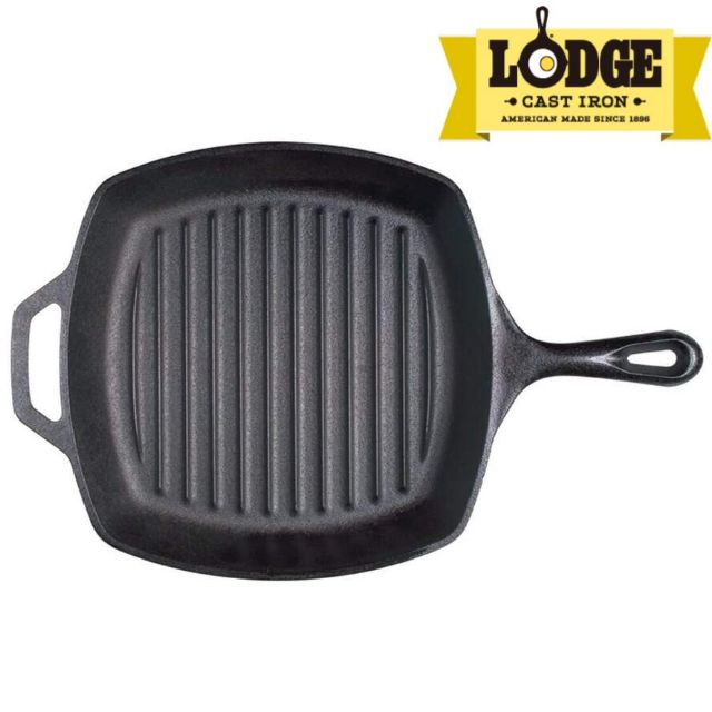 Lodge 鑄鐵鍋 方型牛排煎鍋 10.5吋 美國製 (現貨)