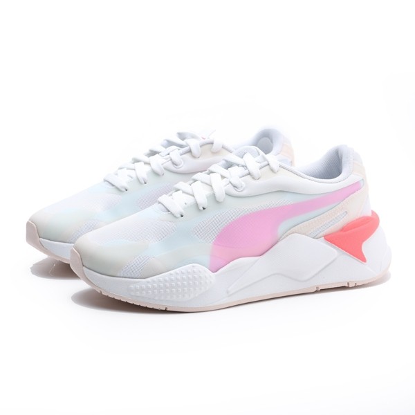 PUMA RS-X3 PLAS_TECH WN'S 白 粉 亮橘 透視 休閒鞋 女 (布魯克林) 37164001