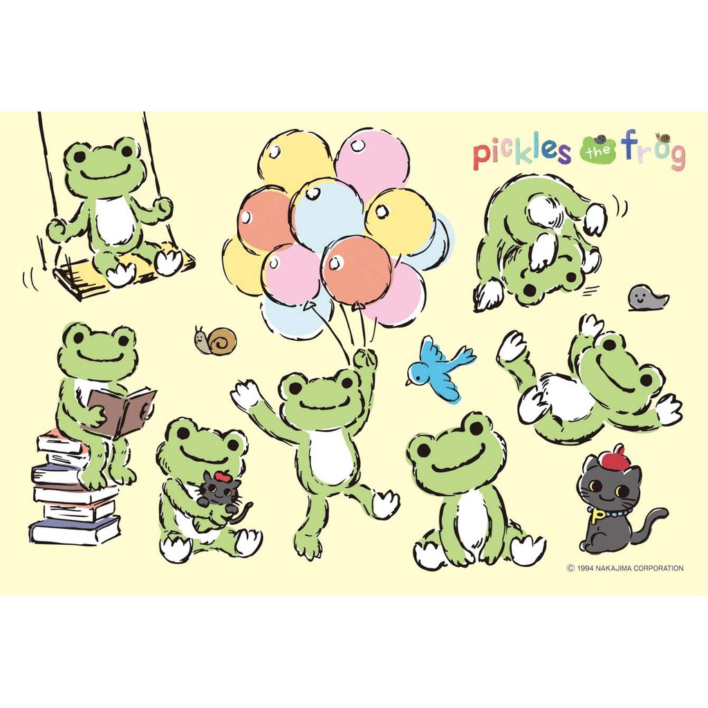 【小巷】pickles the frog 萌蛙匹克 氣球 (cuties, 300片, 300-213, 日本拼圖）
