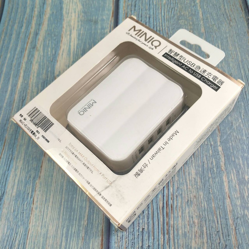 福利品 Mini Q 智慧型usb急速充電器 四孔usb Ac Dk40t 蝦皮購物