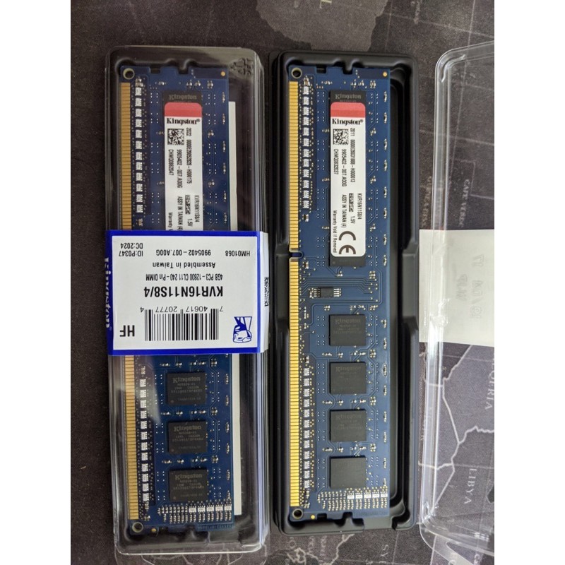 Kingston DDR3 1600 4G x2(寬版)