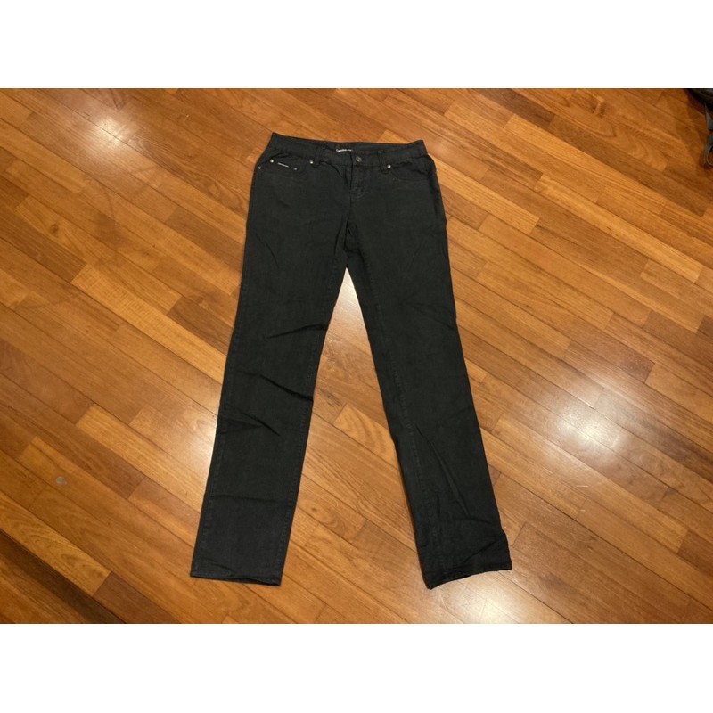 CK Calvin Klein Jeans 黑色 仿燈芯絨 長褲 男款 28x34