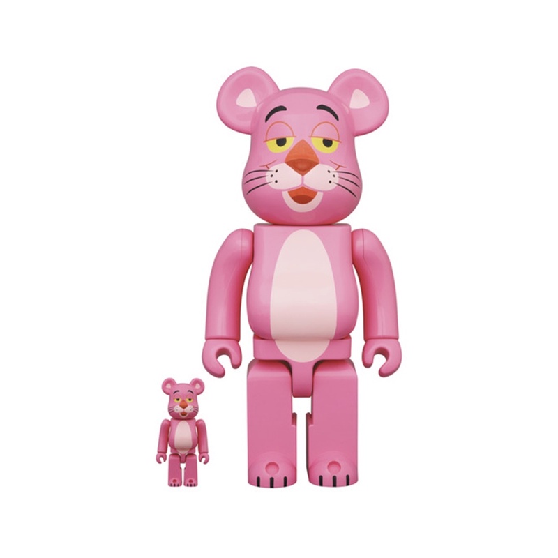 [FLOMMARKET] BE@RBRICK  Pink Panther 頑皮豹 公仔 （展示品）100%+400%