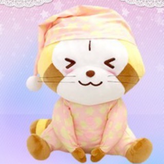 （未拆）toreba 抓樂霸 日本空運景品-小浣熊 Rascal （甜蜜睡衣款-粉色）