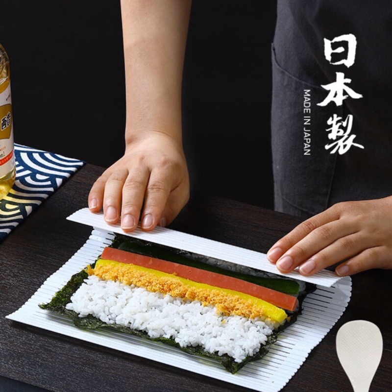 日本進口SANADA壽司簾DIY壽司模具 料理卷簾竹 簾做壽司的製作工具