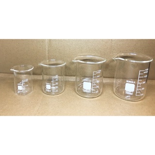 低型玻璃燒杯10ml~1000ml實驗燒杯 玻璃燒杯 玻璃量杯 刻度量杯 燒杯 實驗器材
